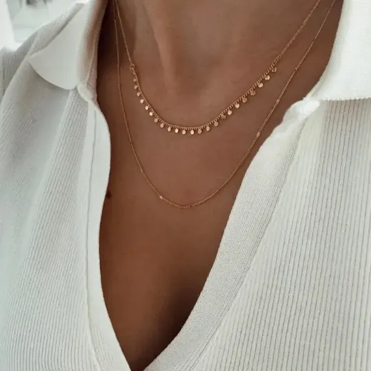 Immagine di Victoire Collection Collana a due fili in acciaio inox