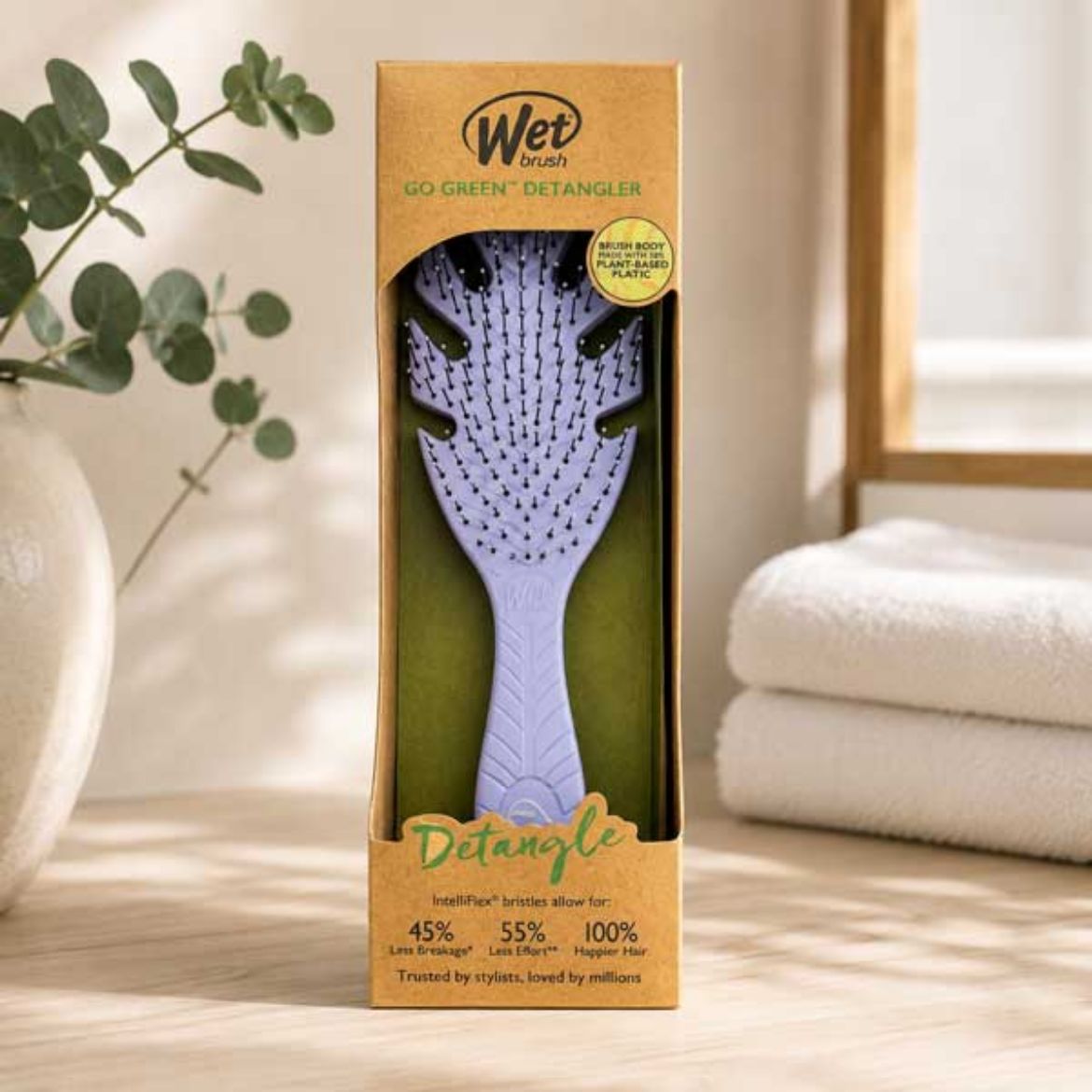 Image of Wet Brush Go Green Biodegradable Detangler Brush Lila